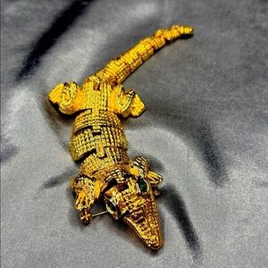 Gold Reptile Figurine